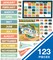 Carson Dellosa Let's Explore 123 pc Set Calendar, Classroom and Monthly Headers, Birthdays, Holidays, Number Cover Ups, Motivational Poster, and More for Bulletin Board and Wall Decor